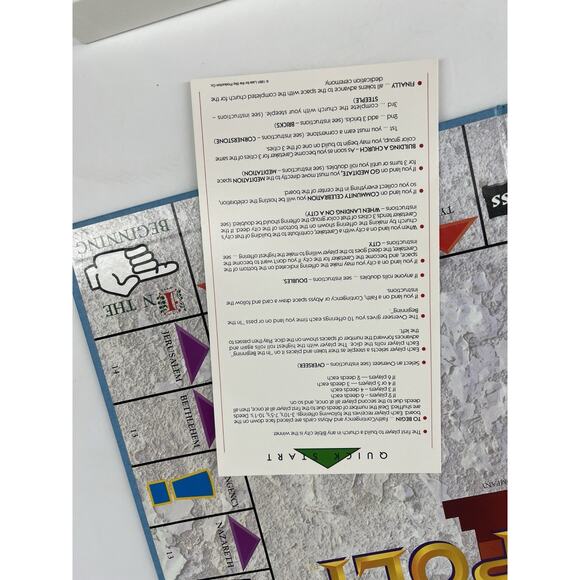 BIBLEOPOLY Board Game Biblical Game of Fun and Faith Complete 1991 - Christian - Picture 7 of 12
